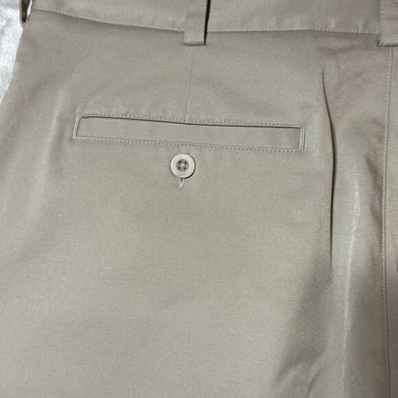 Nike Dri Fit Flat Front Chino Golf Pants Polyester Tan Khaki Men’s Size 34 - Picture 6 of 15